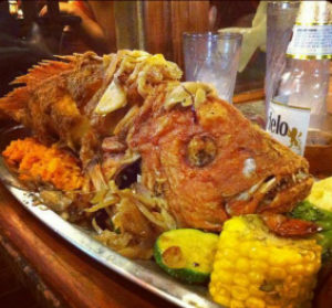 Whole Fried Snapper